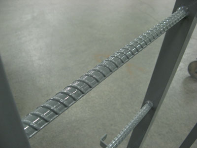 photo of fixed ladder rungs